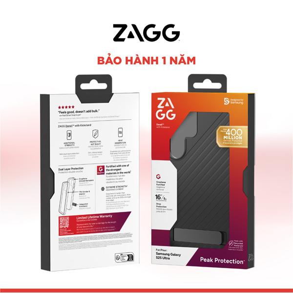 Ốp Lưng ZAGG Denali Kickstand Samsung S25 Ultra Chín Hãng