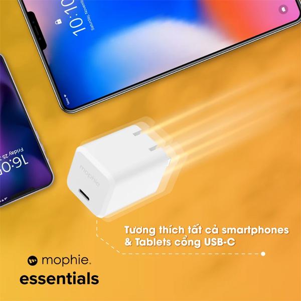 Củ Sạc Nhanh Mophie Essentials 40W 1C GaN Chính Hãng