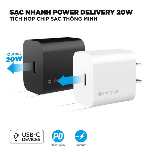 Củ Sạc Mophie PD 20W 1C Chính Hãng
