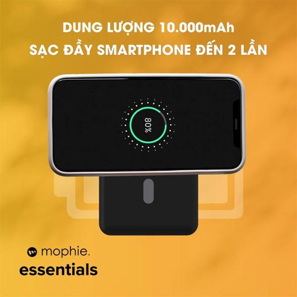 Pin Sạc Dự Phòng Mophie Essentials Snap+ Powerstation PD 20W 10.000mAh Chính Hãng