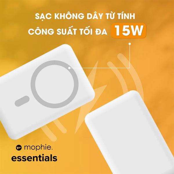 Pin Sạc Dự Phòng Mophie Essentials Snap+ Powerstation PD 20W 10.000mAh Chính Hãng