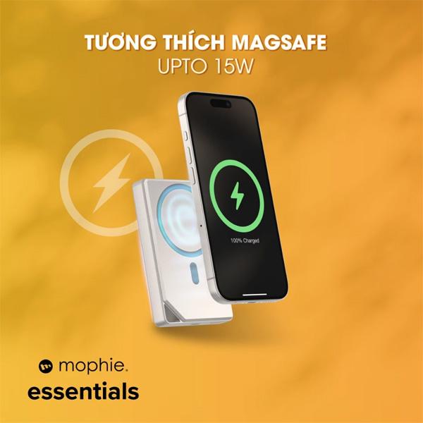 Pin Sạc Dự Phòng Mophie Essentials Snap+ Powerstation PD 20W 10.000mAh Chính Hãng