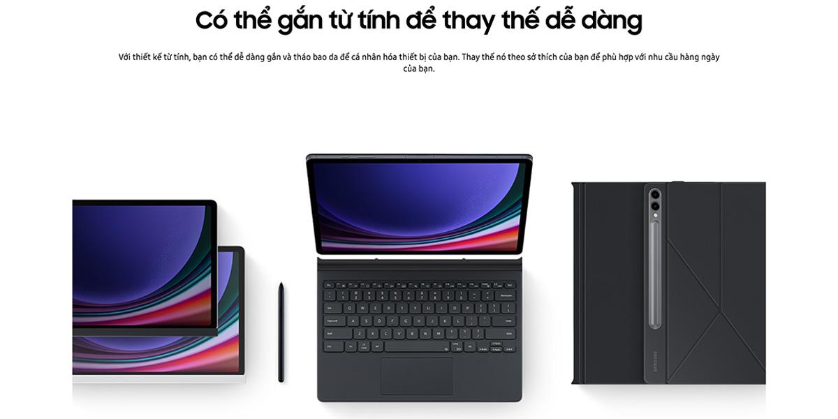 Bao Da Thông Minh Samsung Galaxy Tab S9+ | S10+ Chính Hãng