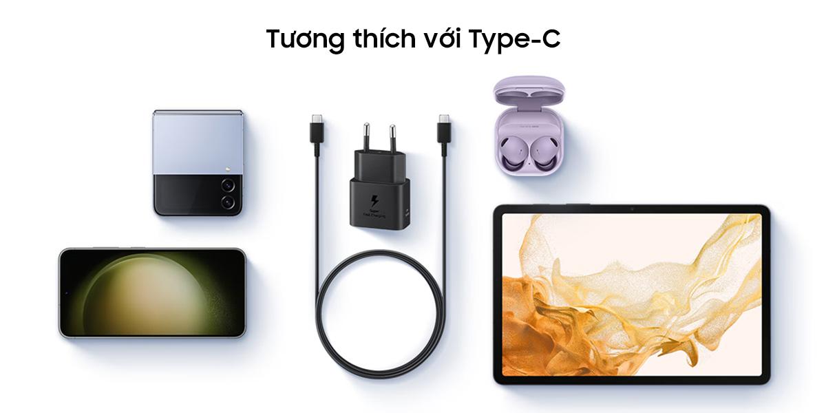 Củ Sạc Nhanh Kèm Cáp Samsung 25W Chính Hãng