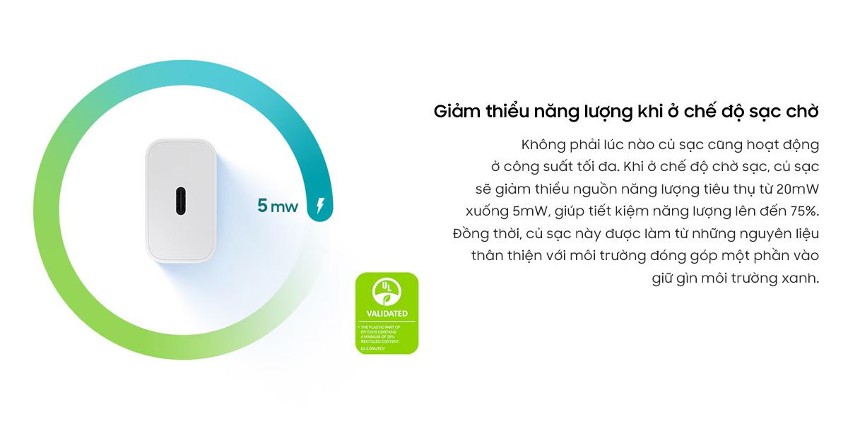 Củ Sạc Nhanh Kèm Cáp Samsung 25W Chính Hãng