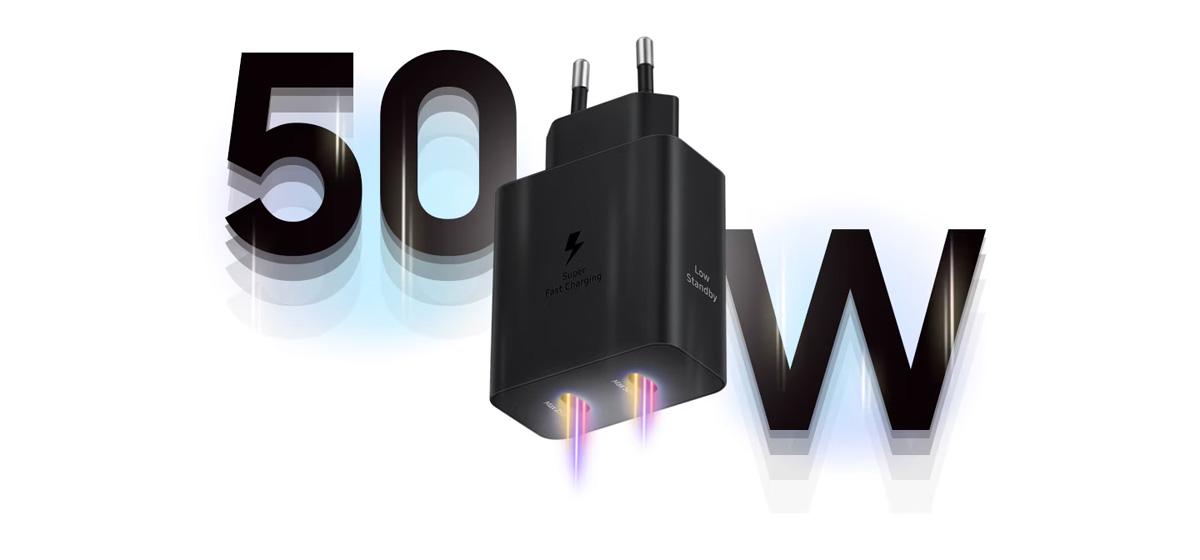 Củ Sạc Nhanh Kèm Cáp Samsung 2 Cổng 50W Chính Hãng