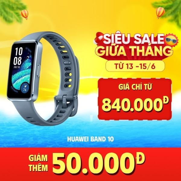 Vòng đeo tay thông minh Huawei Band 10 Hợp Kim Nhôm Chính Hãng