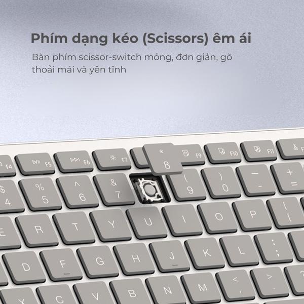 Bàn Phím Không Dây MicroPack Lifestyle K-310W Chính Hãng