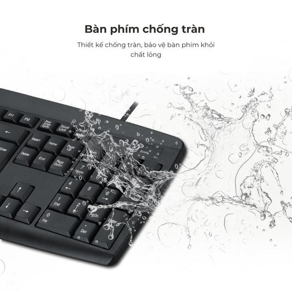 Bộ Bàn Phím Chuột Có Dây MicroPack Combo Lite KM-2003 Chính Hãng