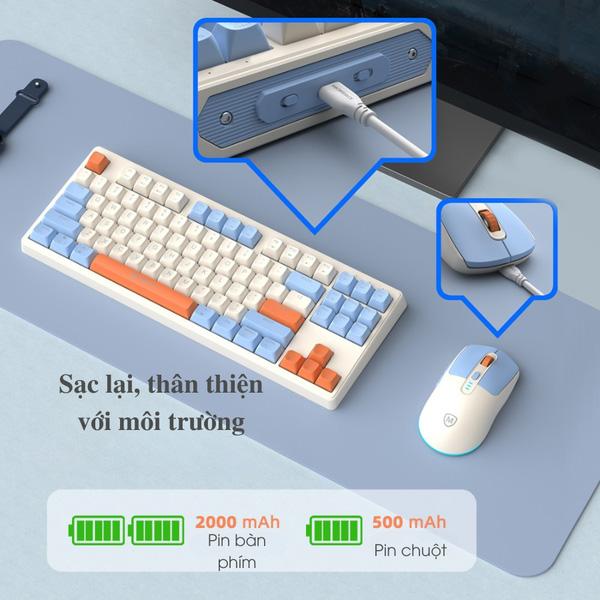 Bộ Bàn Phím Chuột Không Dây MicroPack Lifestyle 2.4G KM-269W Chính Hãng