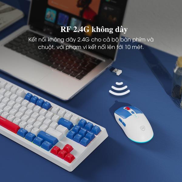 Bộ Bàn Phím Chuột Không Dây MicroPack Lifestyle 2.4G KM-269W Chính Hãng