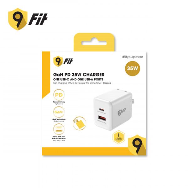 Củ Sạc Nhanh 9FIT PD 35W 1A1C GaN Chính Hãng