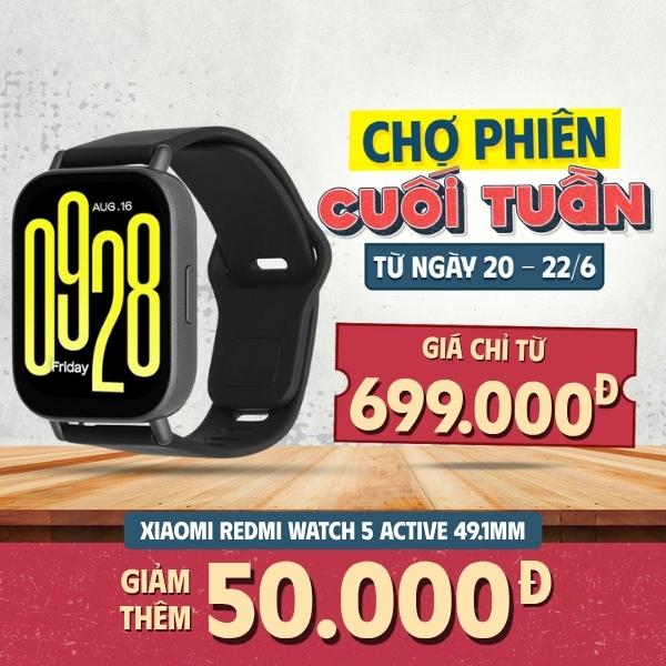 Đồng hồ thông minh Xiaomi Redmi Watch 5 Active 49.1mm Chính Hãng