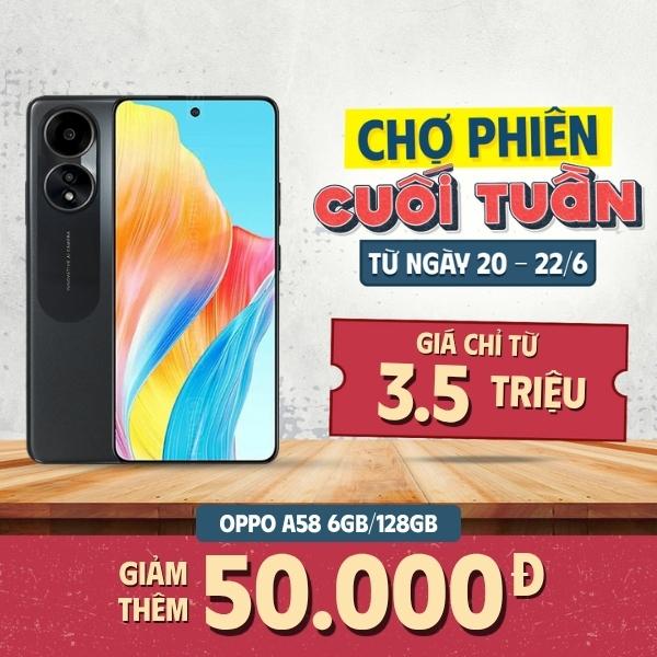 Oppo A58 4G 6GB/128GB Chính Hãng