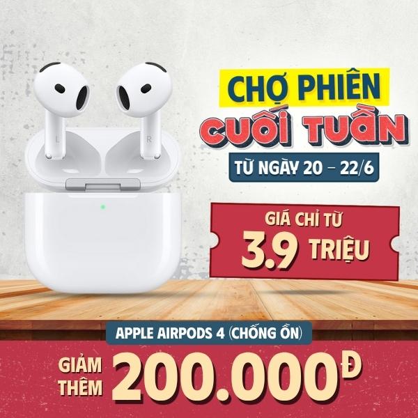 Tai nghe Apple AirPods 4 Magsafe (Chống ồn) Chính Hãng VN/A