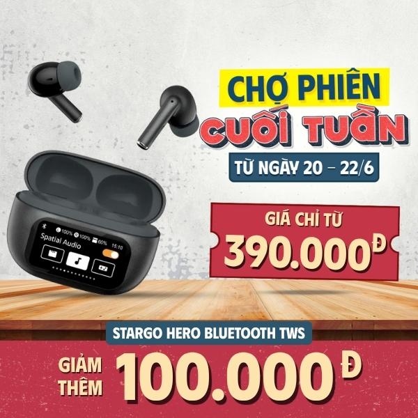 Tai Nghe Bluetooth True Wireless Stargo Hero Chính Hãng