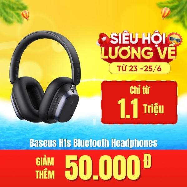 Tai Nghe Chụp Tai Bluetooth Baseus H1s