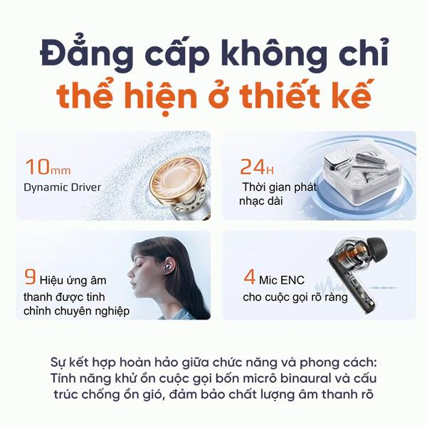 Tai nghe Bluetooth True Wireless QCY MeloBuds Neo Chính Hãng