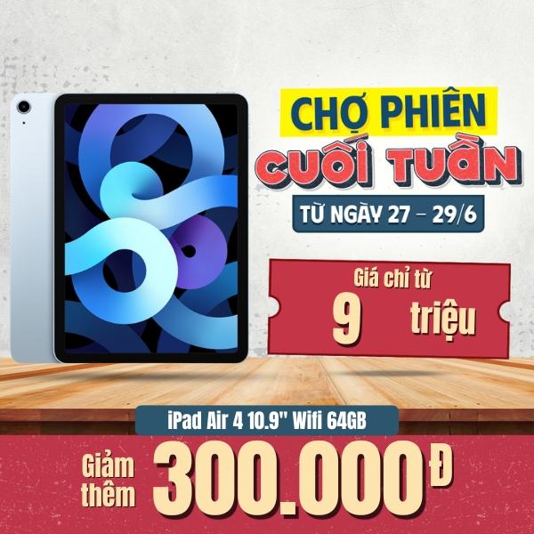iPad Air 4 10.9 inch Wifi 64GB 2020 Likenew - Fullbox
