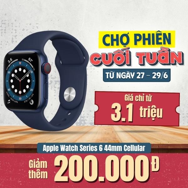 Apple Watch Series 6 44mm Viền Nhôm Cũ 99%