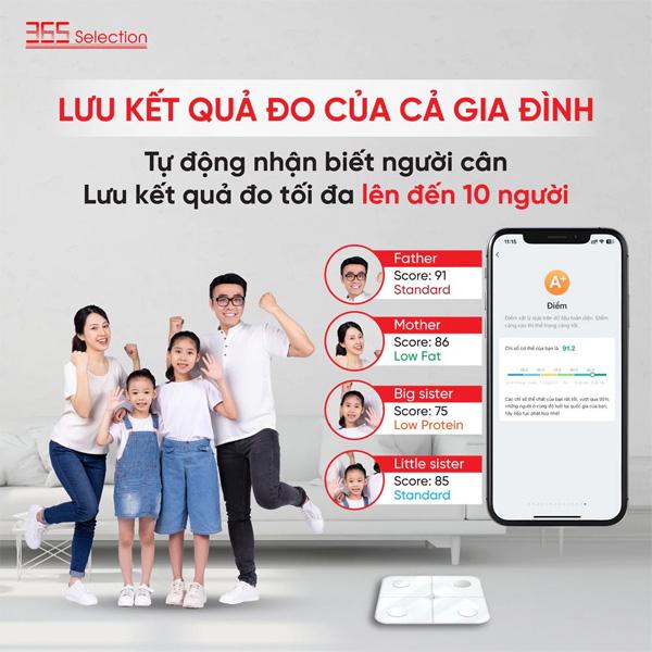 Cân điện tử thông minh 365 Selection WS1 Chính Hãng