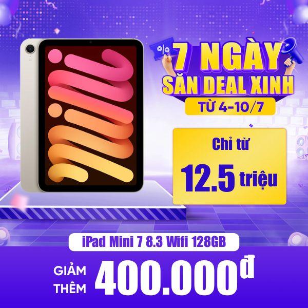 iPad Mini 7 8.3 inch 2024 Wifi 128GB | Chính Hãng Apple Việt Nam