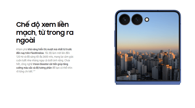M&agrave;n h&igrave;nh ngo&agrave;i FlexWindow rộng hơn, hiển thị mượt m&agrave; hơn