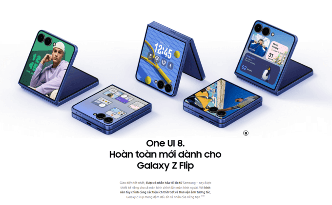 One UI 8 tối ưu cho m&agrave;n h&igrave;nh gập