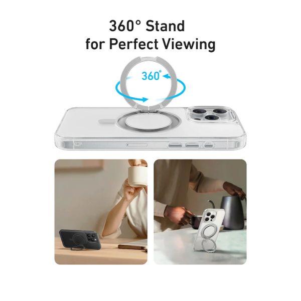 Ốp Lưng Anker MagGo Magnetic A90H1H0A 360° Ring Stand iPhone 16 Pro Chính Hãng 