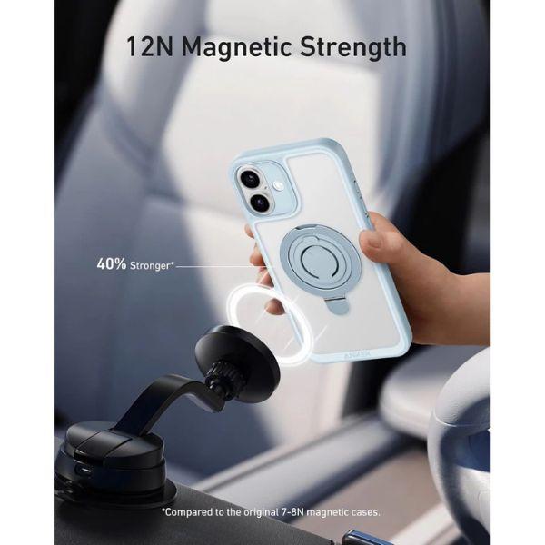 Ốp Lưng Anker MagGo Magnetic A90H1H0A 360° Ring Stand iPhone 16 Pro Chính Hãng 