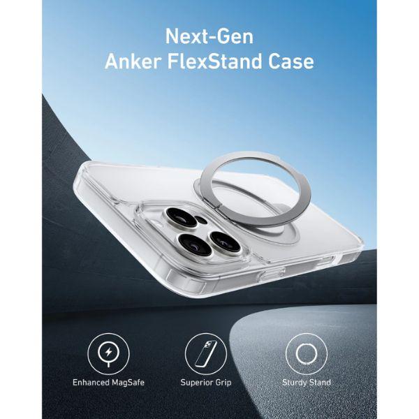 Ốp Lưng Anker MagGo Magnetic A90H1H0A 360° Ring Stand iPhone 16 Pro Chính Hãng 