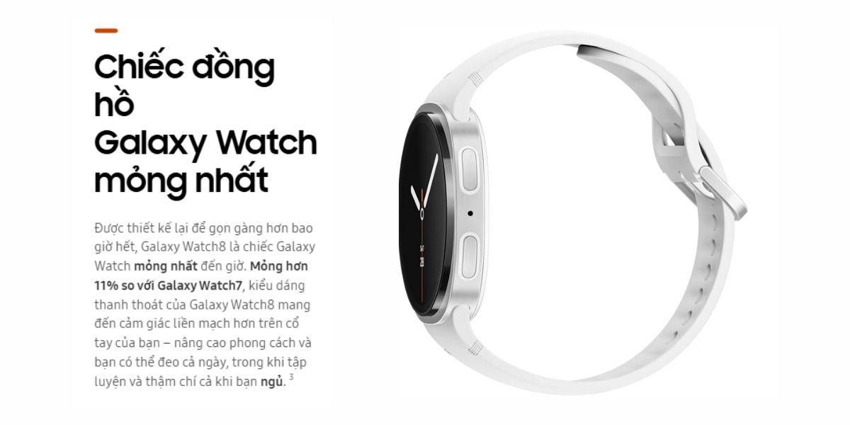 Samsung Galaxy Watch 8 BT 40mm Chính Hãng - BHĐT