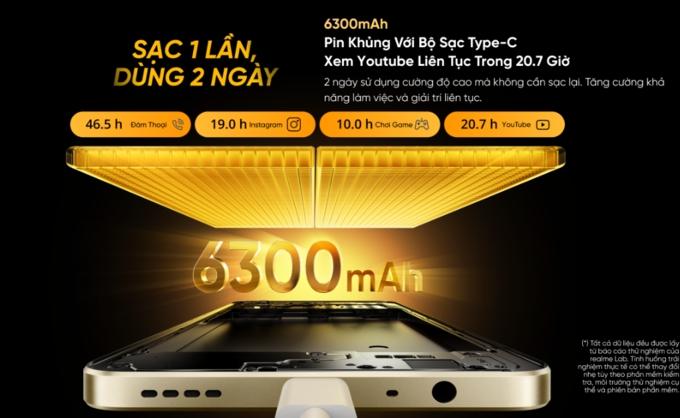 Pin si&ecirc;u khủng 6300 mAh