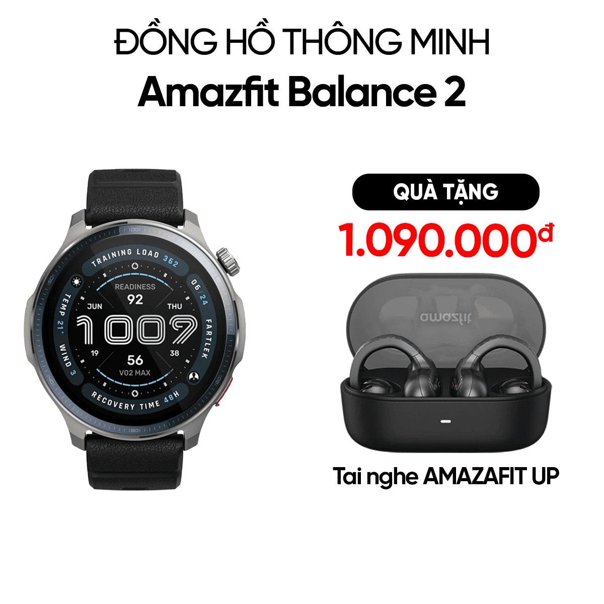 Đồng hồ thông minh Amazfit Balance 2 Chính Hãng 