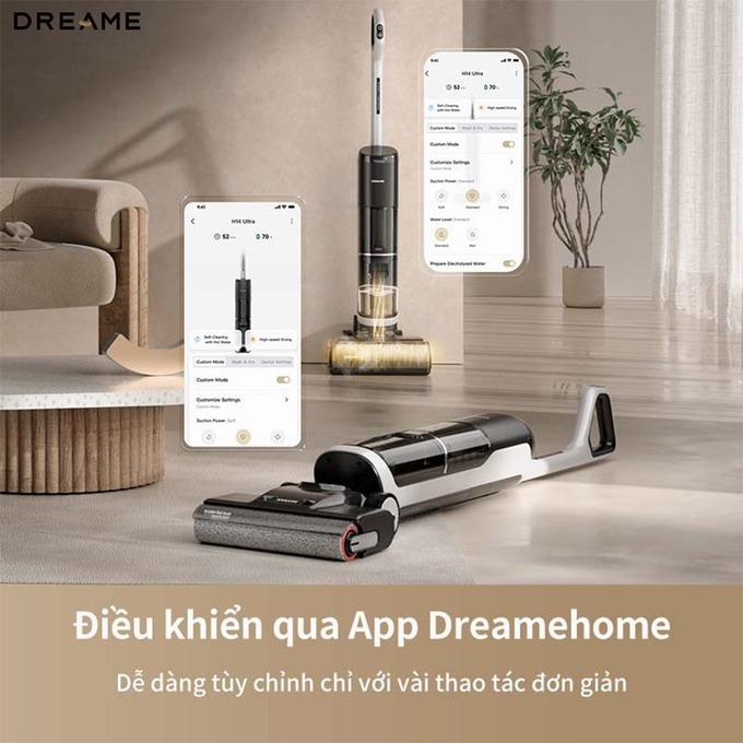 Điều khiển th&ocirc;ng minh qua ứng dụng Dreame Home