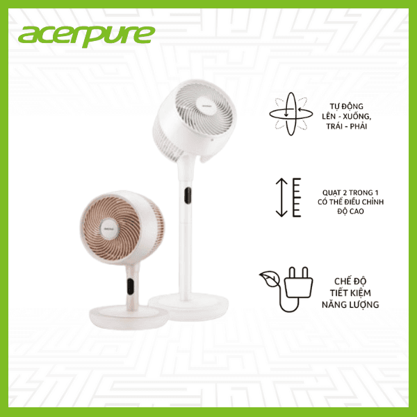 Quạt Đối Lưu Không Khí Acerpure Cozy F2 Chính Hãng