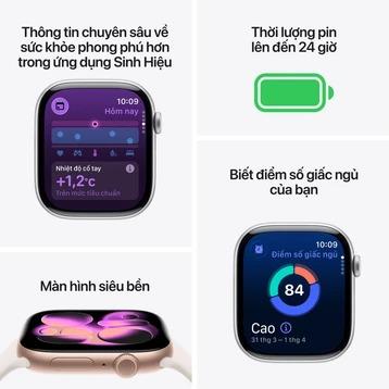 Apple Watch Series 11 42mm GPS + Cellular Viền Nhôm Dây Cao Su Chính Hãng Apple Việt Nam