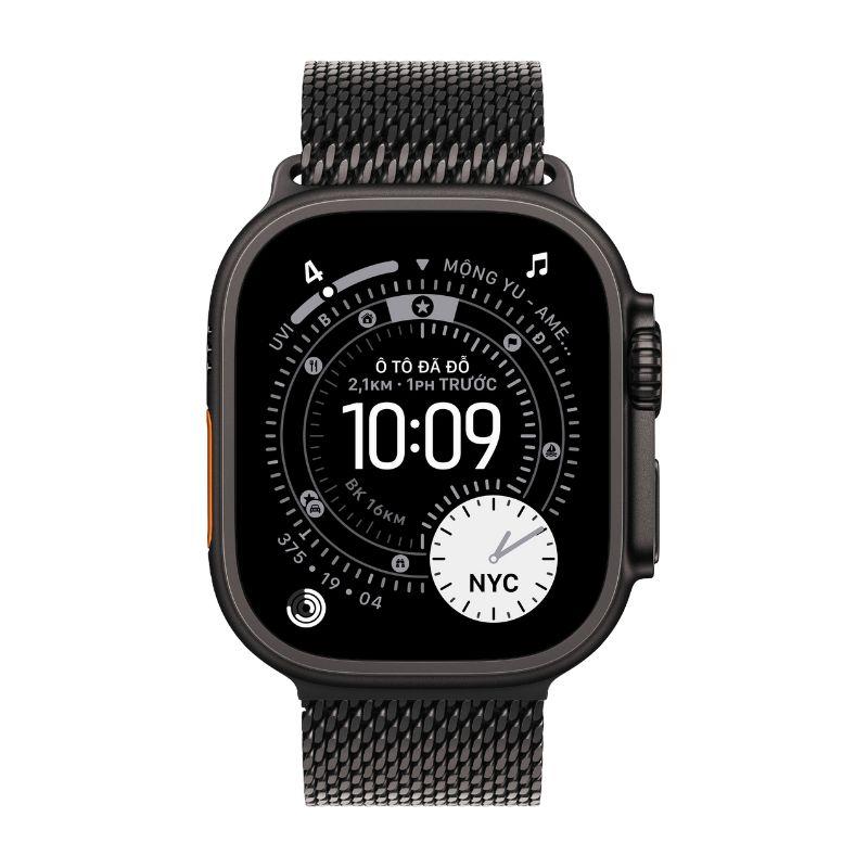 Apple Watch Ultra 3 49mm GPS + Cellular Viền Titanium Đen - Dây Thép Chính Hãng Apple Việt Nam