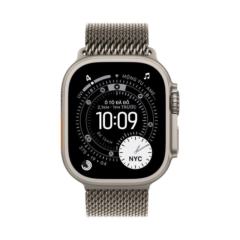 Apple Watch Ultra 3 49mm GPS + Cellular Viền Titanium Tự Nhiên - Dây Thép Chính Hãng Apple Việt Nam