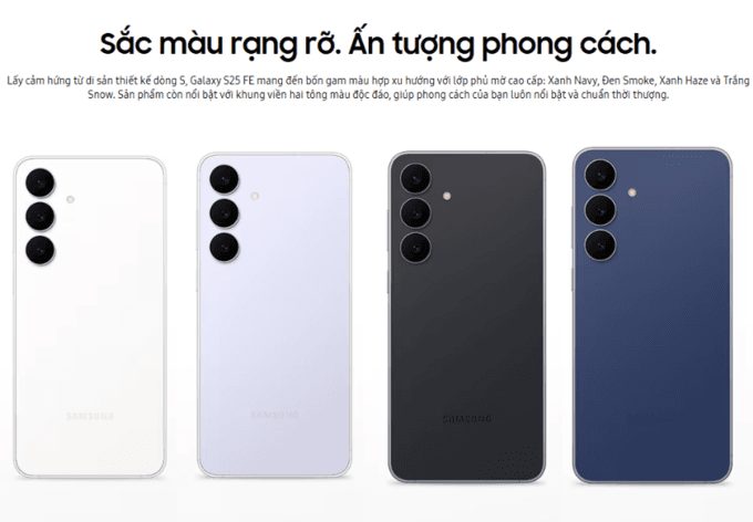 Sắc m&agrave;u rạng rỡ