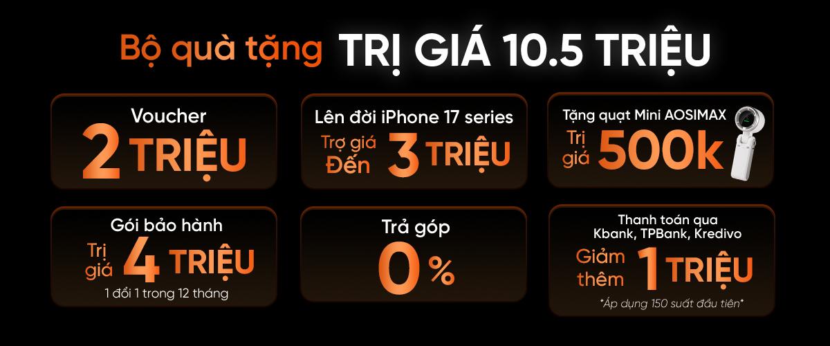 Bộ quà tặng trị giá 10.5 triệu