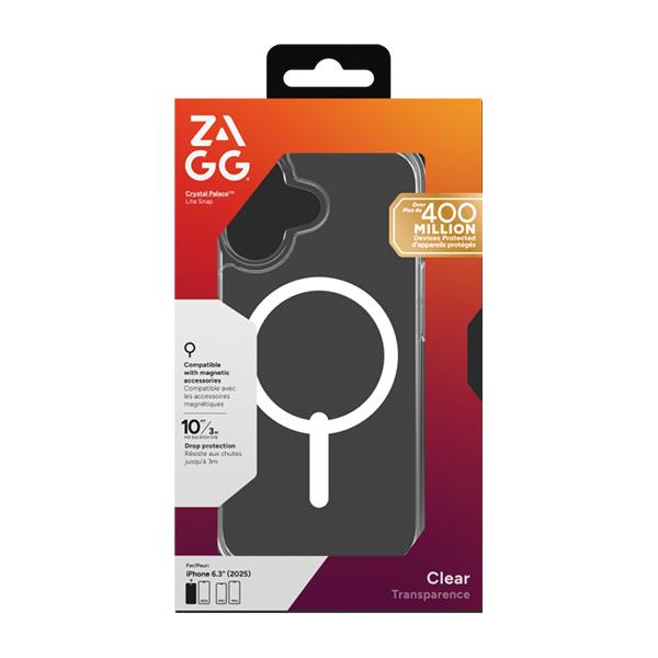 Ốp Lưng Magsafe ZAGG Trong Suốt Crystal Palace Lite Snap Cho  iPhone 17 Series