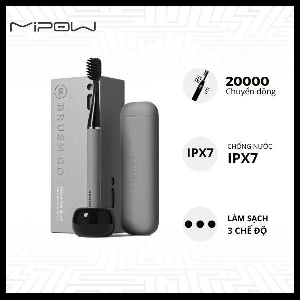 Bàn chải điện Mipow CI-900S-T Transparent Blister Packaging Chính Hãng (Đi kèm đế sạc Ceramic)