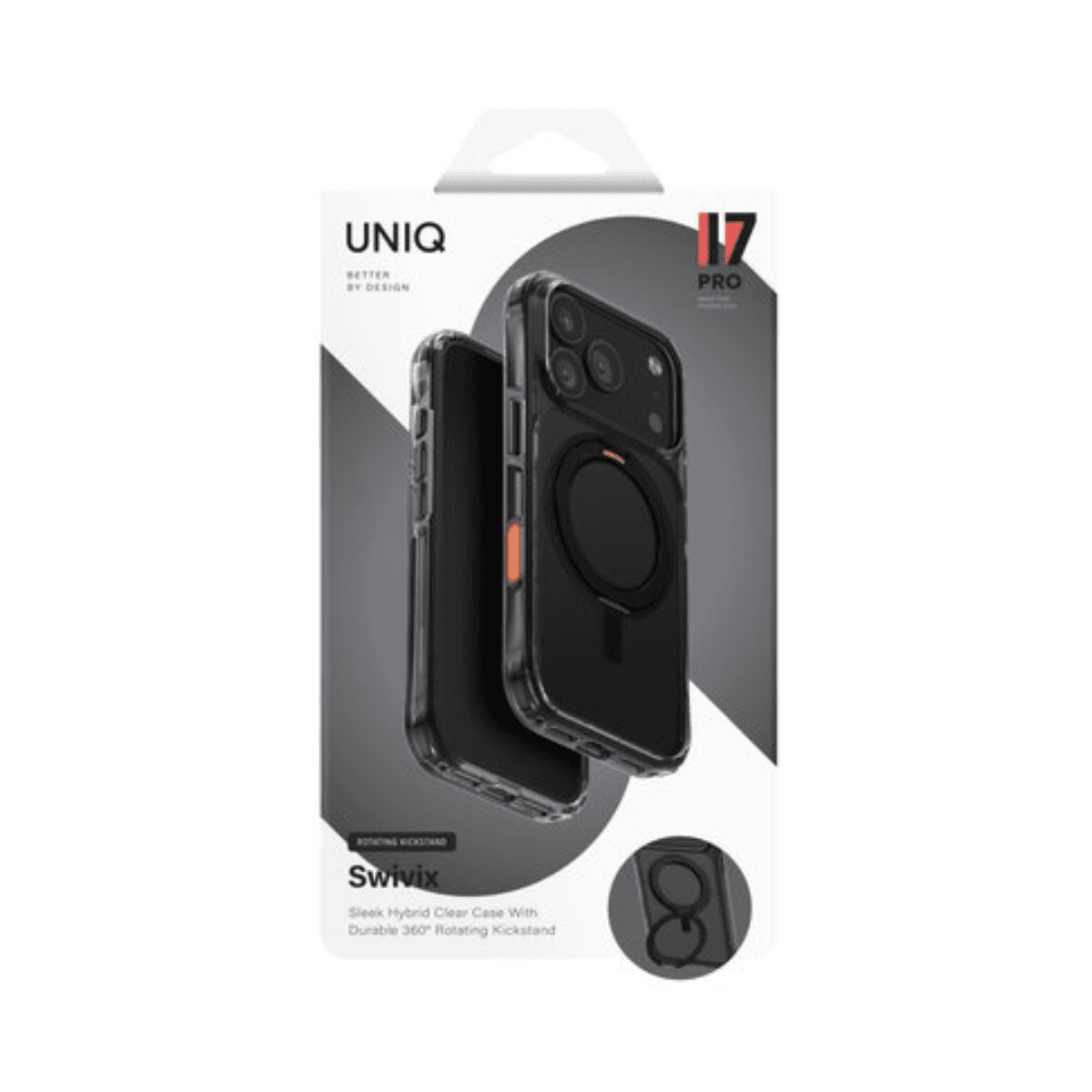 Ốp Lưng UNIQ Hybrid Swivix With 360 Rotating Kickstand Cho iPhone 17 Pro