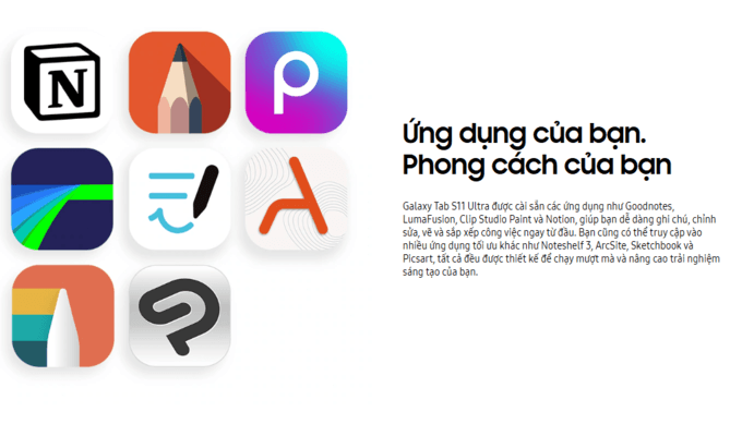 Ứng dụng đa dạng