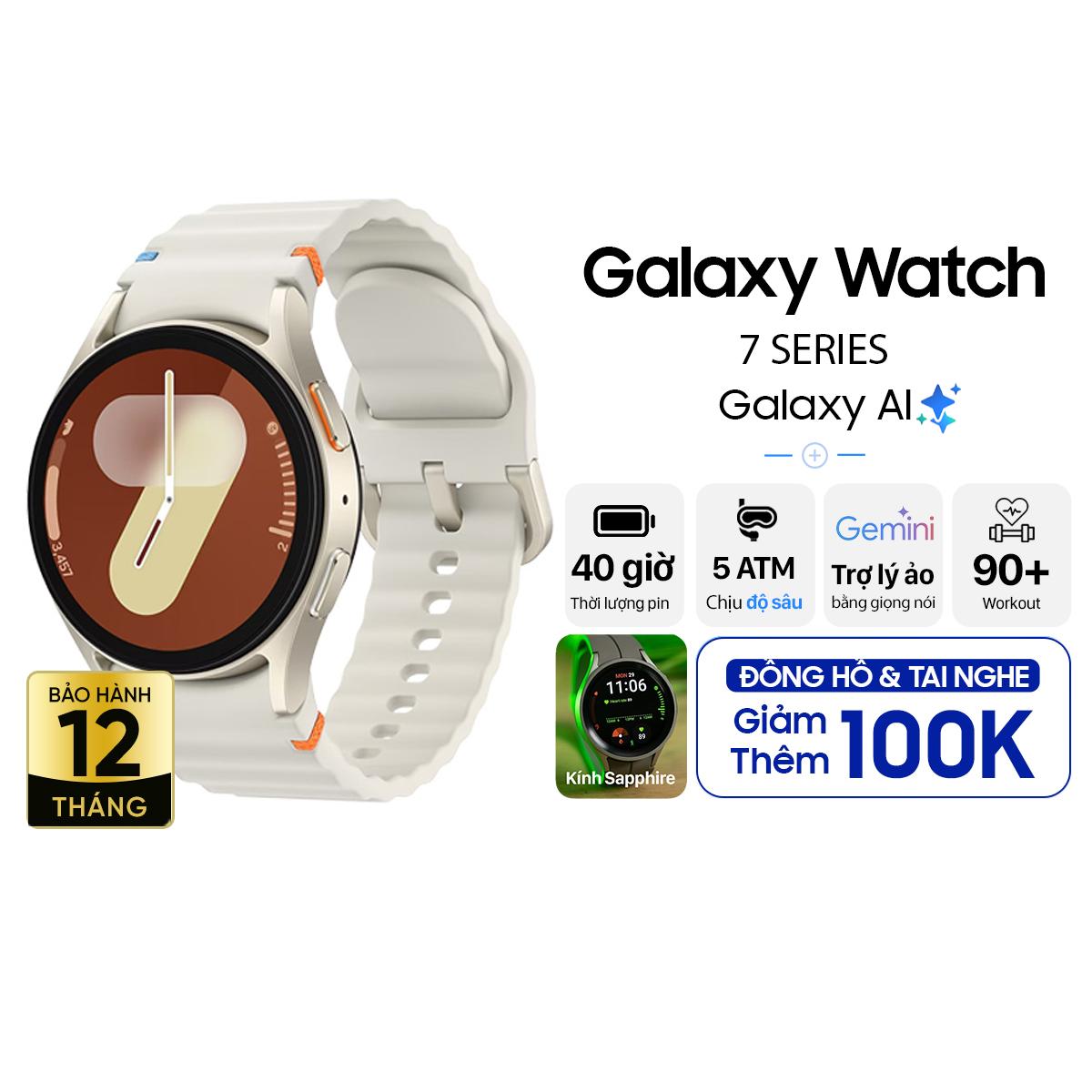 Samsung Galaxy Watch 7 BT 40mm Chính Hãng - BHĐT