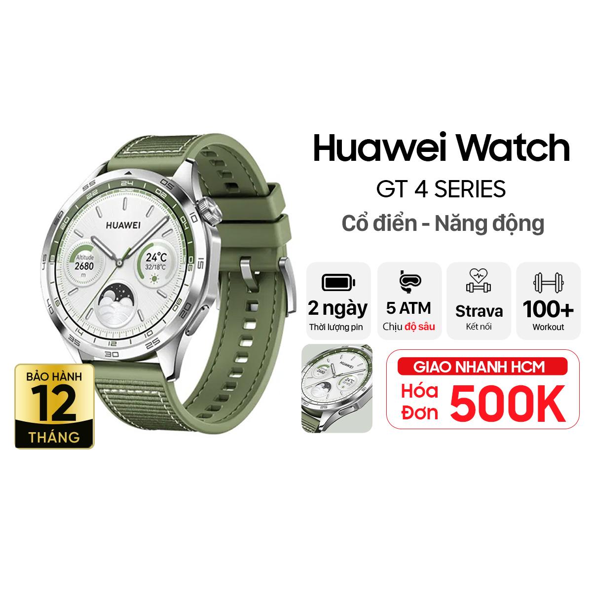 Đồng hồ thông minh Huawei Watch GT4 46mm - Dây Composite Chính Hãng