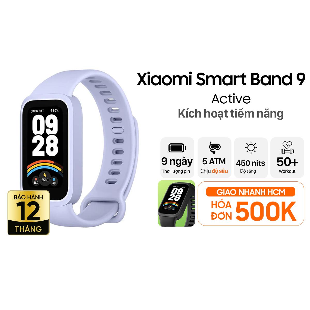 Vòng đeo tay thông minh Xiaomi Smart Band 9 Active Chính Hãng