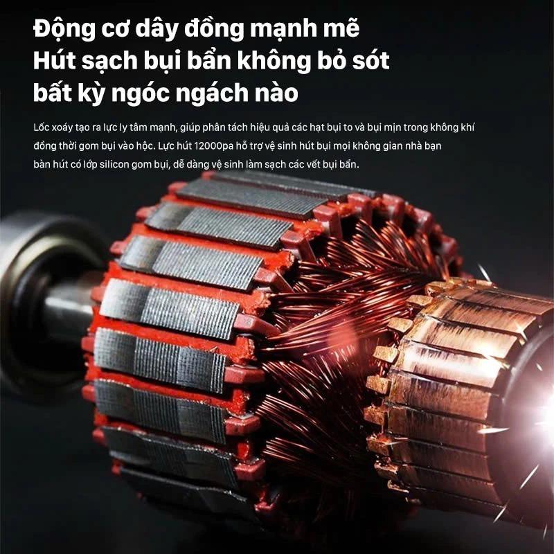 Máy Hút Bụi Cầm Tay Deerma DX118C Sea 2in1 Chính Hãng