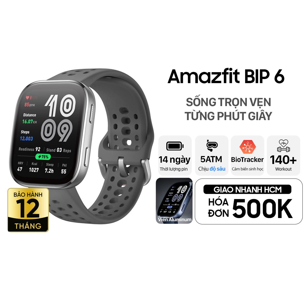 Đồng Hồ Thông Minh Amazfit BIP 6 Chính Hãng